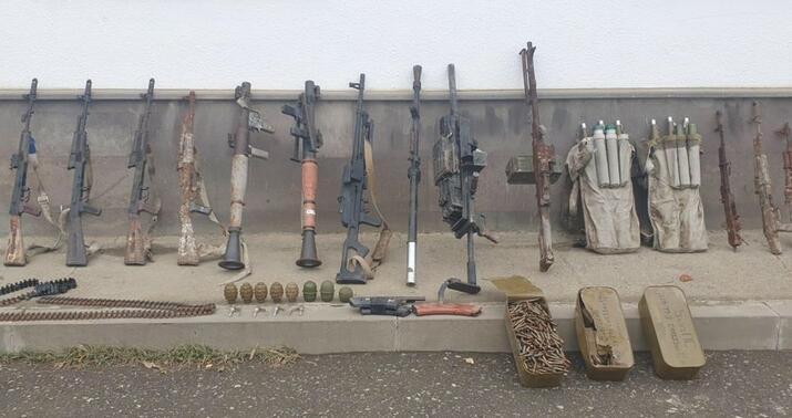 МВД обнародовало количество оружия и боеприпасов, обнаруженных за прошедший день