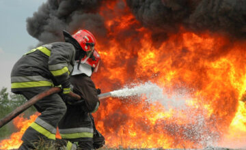 В Бинагади произошел пожар