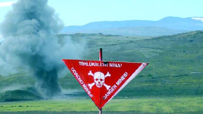 В Джебраиле взорвалась мина, один человек пострадал