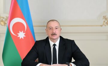 В Баку проходит официальная церемония открытия ветряной электростанции «Хызы-Абшерон», Президент выступает