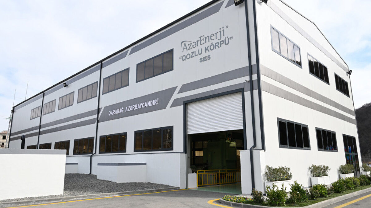 Президент Ильхам Алиев принял участие в открытии ГЭС «Гозлукёрпю» в Агдере