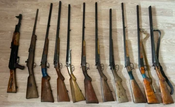 За прошедший день сотрудниками полиции обнаружено 6 автоматов, 25 ружей