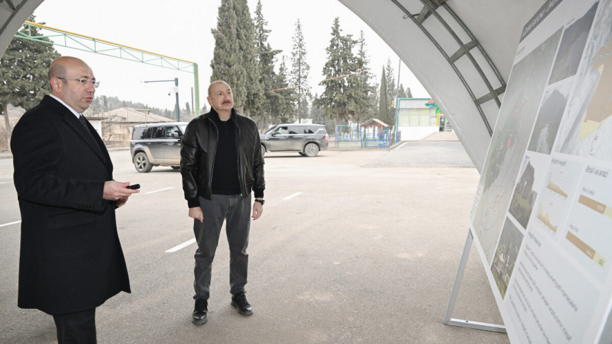 Президент Ильхам Алиев ознакомился с Генеральным планом города Агдере