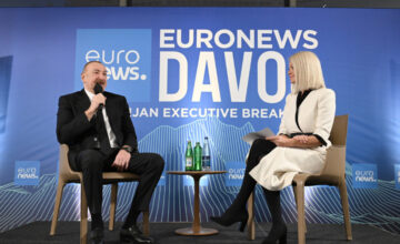 Президент Ильхам Алиев дал интервью “Euronews” в Давосе – ФОТО