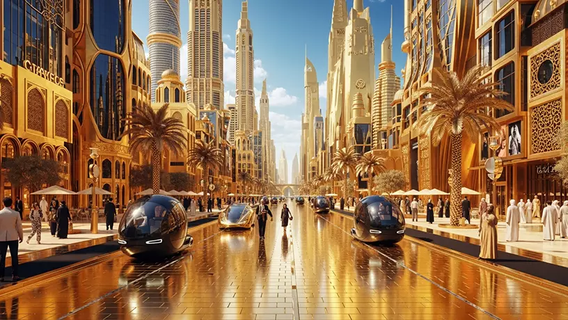В Дубае откроется первая в мире золотая улица