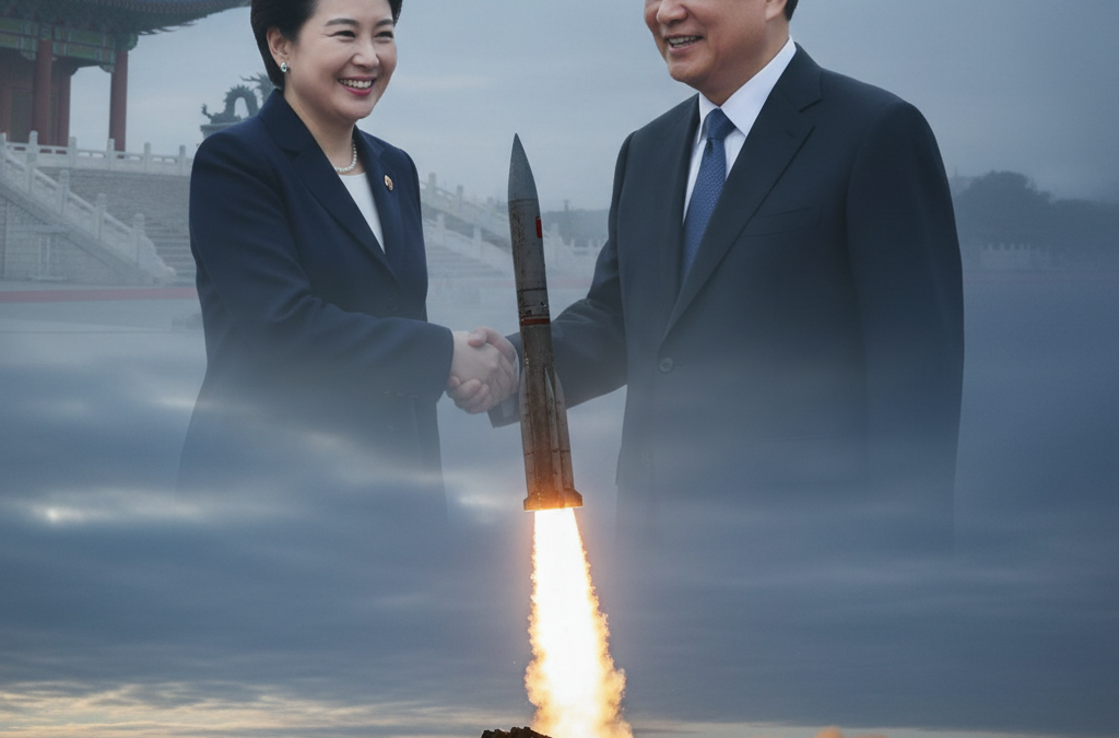 Северокорейский запуск баллистической ракеты усилил напряженность на фоне визита лидера Южной Кореи в Китай