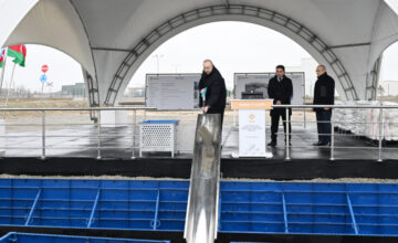 Президент заложил фундамент предприятия по производству полипропиленовых и ламинированных мешков в Сумгайыте