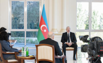 Ильхам Алиев дал интервью местным телеканалам – ВИДЕО