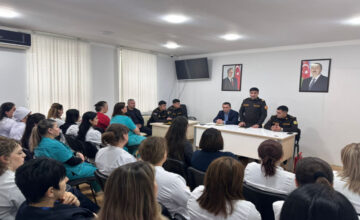 МЧС провело пожарно-тактические учения в Центральной больнице Гахского района – ВИДЕО