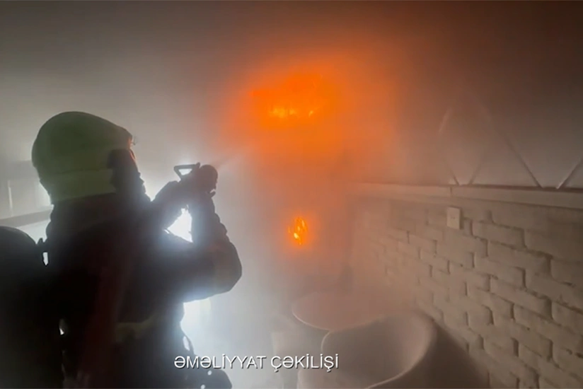 В Сабаильском районе произошел пожар в магазине