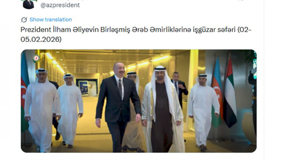 В аккаунте Президента в социальной сети опубликован видеоролик о рабочем визите в ОАЭ – ВИДЕО