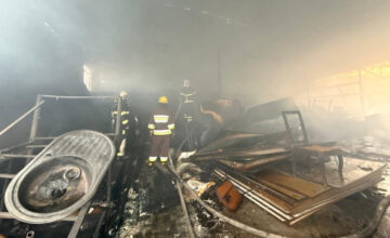 В Нахчыване сгорел мебельный цех