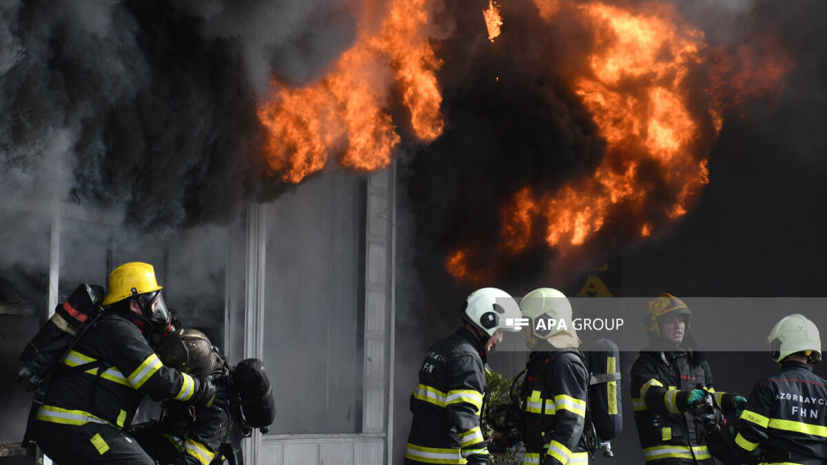 В Гёйчае произошел пожар в магазине – ВИДЕО