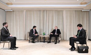 Президент Ильхам Алиев встретился с министром обороны Словакии в Мюнхене