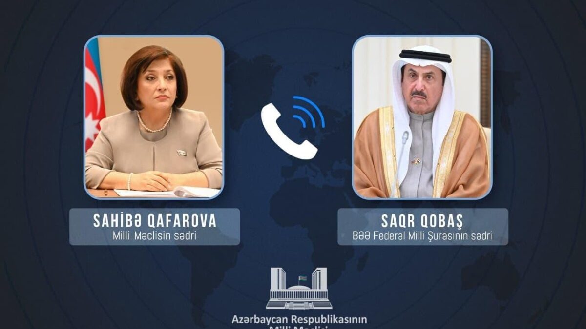 Председатели Милли Меджлиса и Федерального совета ОАЭ осудили необоснованные нападения Ирана на обе страны