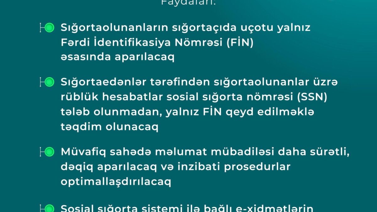 Учет застрахованных лиц у страховщика будет вестись только по FİN