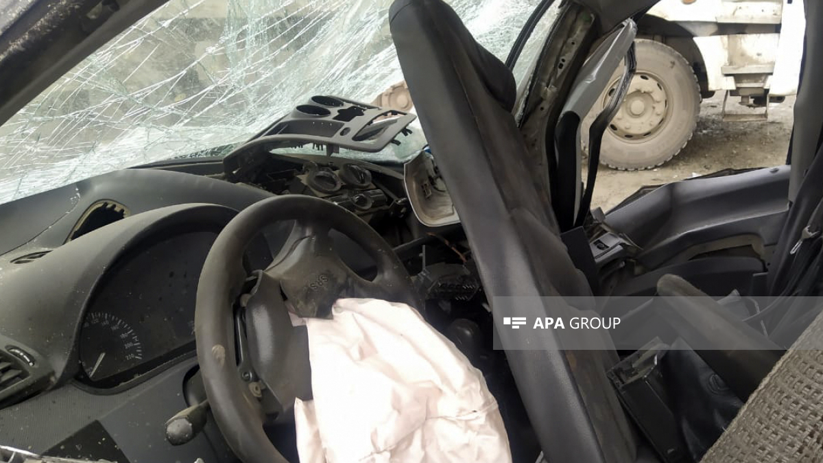 На дороге Баку-Губа столкнулись грузовики, есть пострадавший – ВИДЕО