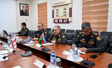 В Баку состоялась рабочая встреча военных юристов Азербайджана и Грузии