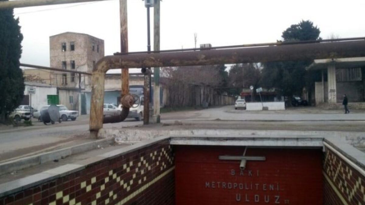 Перед станцией метро «Улдуз» будет проведен ремонт дороги, движение транспорта будет ограничено