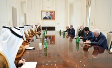 Президент Ильхам Алиев принял делегацию ОАЭ