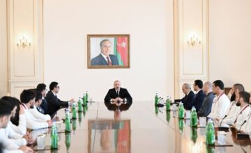 Президент Ильхам Алиев принял борцов, ставших чемпионами в командном зачете на чемпионате Европы