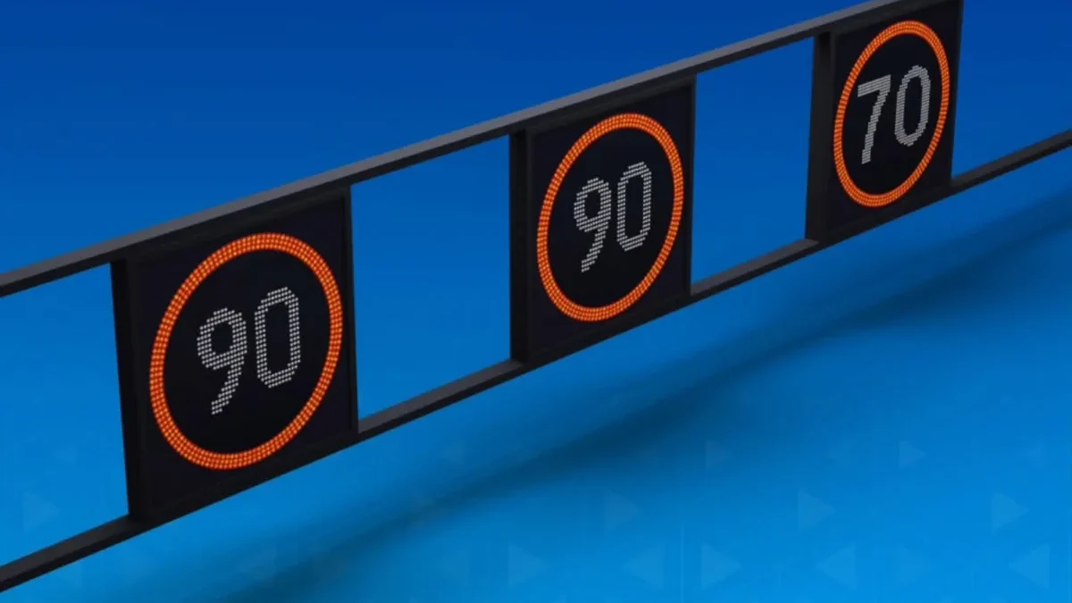 На дороге Зыхский круг – Аэропорт снижен скоростной режим