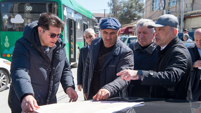 Председатель ADSEA ознакомился с ходом строительно-восстановительных работ на коллекторе – ФОТО/ВИДЕО