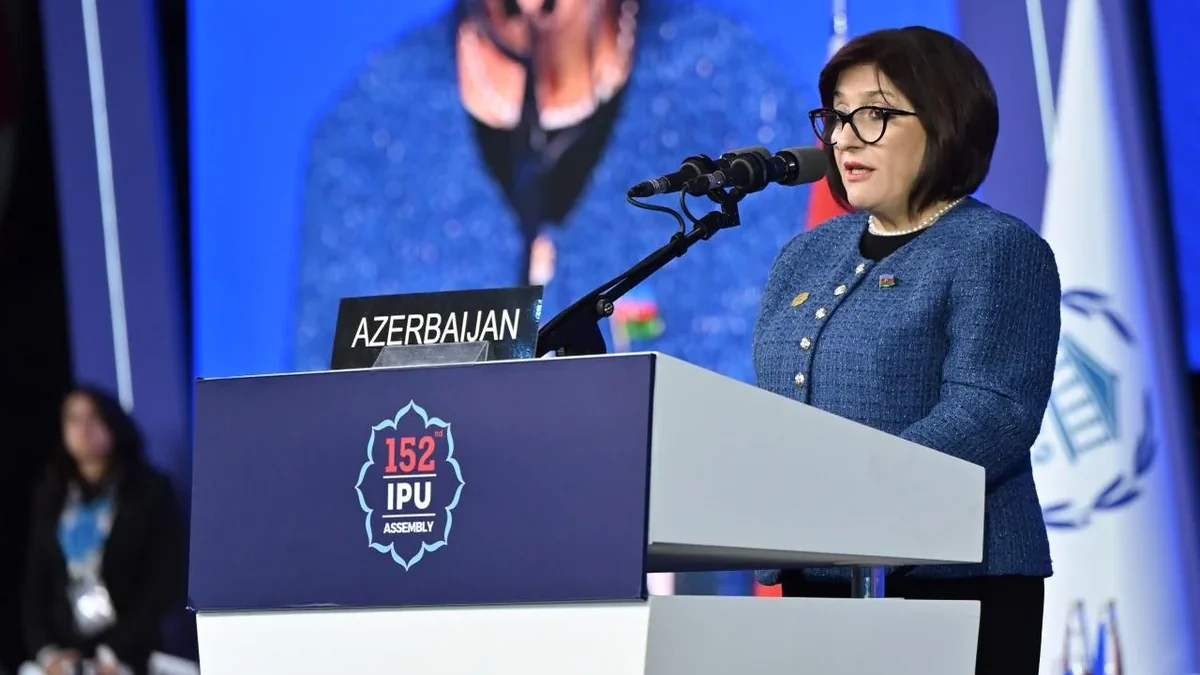 Сагиба Гафарова: Построить справедливый мир возможно только посредством совместных действий