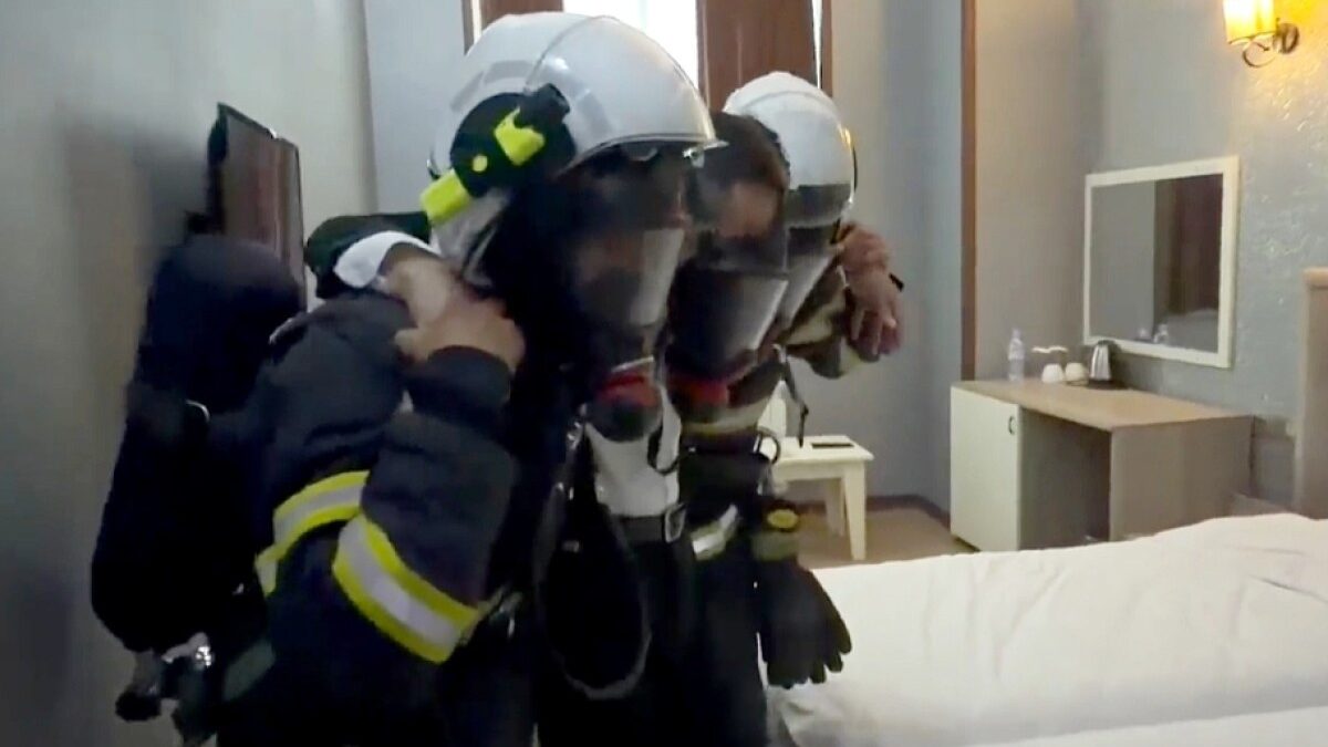 МЧС провело учения в отеле “Naxçıvan Palace”