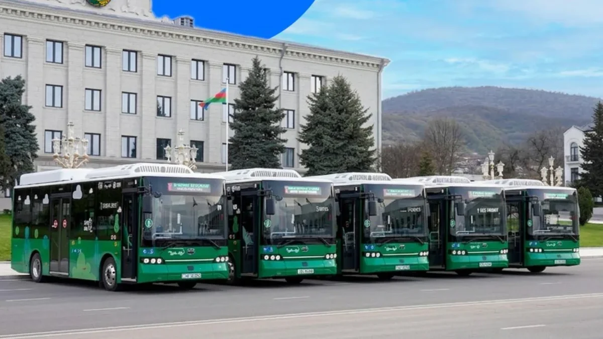 В Ханкенди начинают работу внутригородские автобусные маршруты