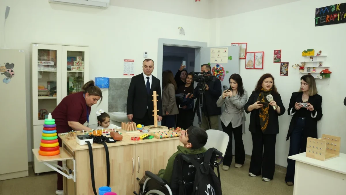 Организован медиатур в Габалинский детский реабилитационный центр