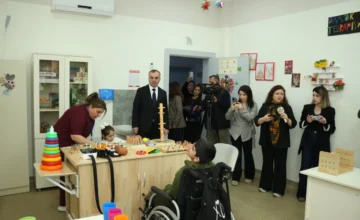 Организован медиатур в Габалинский детский реабилитационный центр