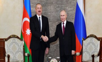 Путин поздравил Президента Азербайджана с Днем независимости