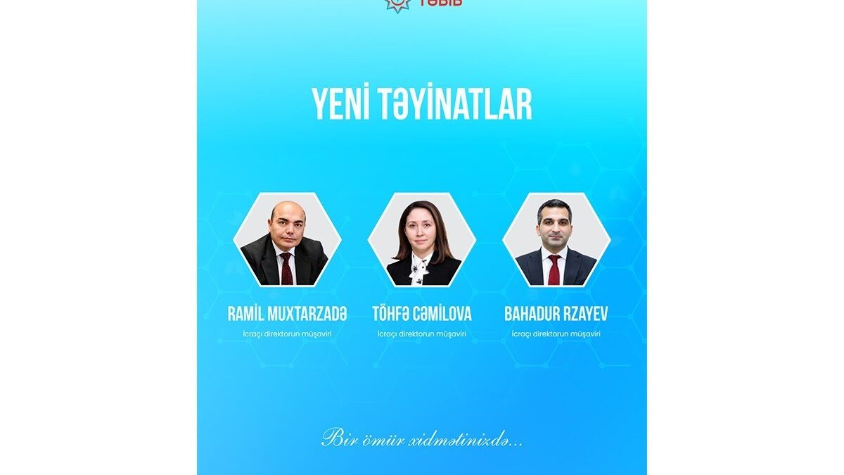 Назначены 3 новых советника исполнительного директора TƏBİB