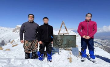Сотрудники СГБ совершили восхождение на «Пик Гейдара»