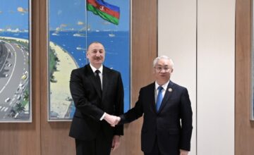 Президент Ильхам Алиев принял заместителя премьера Государственного совета Китая