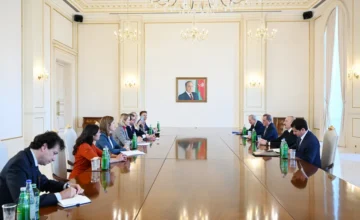 Ильхам Алиев принял делегацию во главе с верховным представителем Европейского Союза