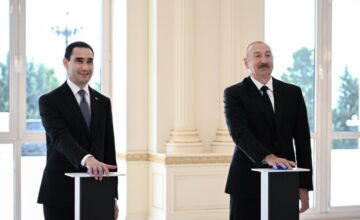 Состоялась церемония передачи танкера «Dostlug» в онлайн-формате с участием президентов Азербайджана и Туркменистана