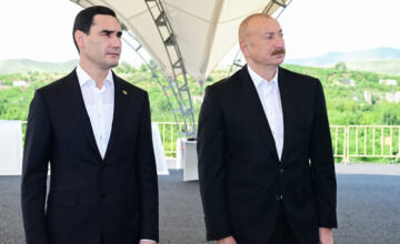 Президенты Азербайджана и Туркменистана осмотрели разрушенные территории города Физули