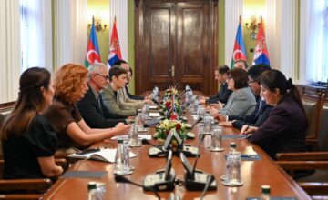 Сагиба Гафарова встретилась в Белграде с председателем Национальной ассамблеи Сербии