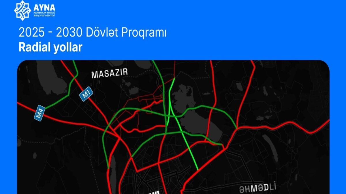 Планируется строительство автомобильной дороги Мехдиабад–Баксол–проспект Зии Буниятова