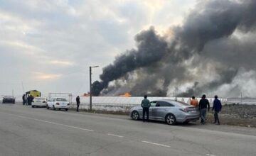 Сильный пожар в Имишли: прибыла помощь из двух районов