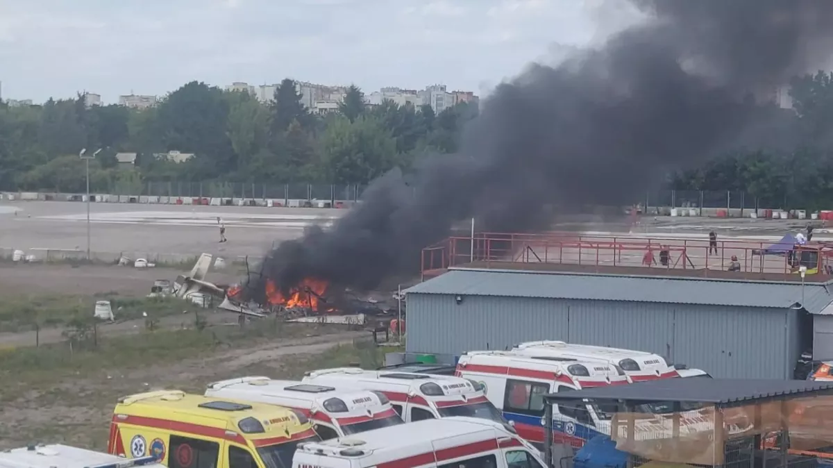В Варшаве разбился самолет, есть погибшие