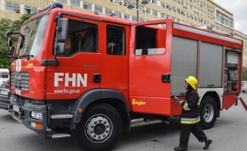 В «Молодежном городке Абшерона» произошел пожар