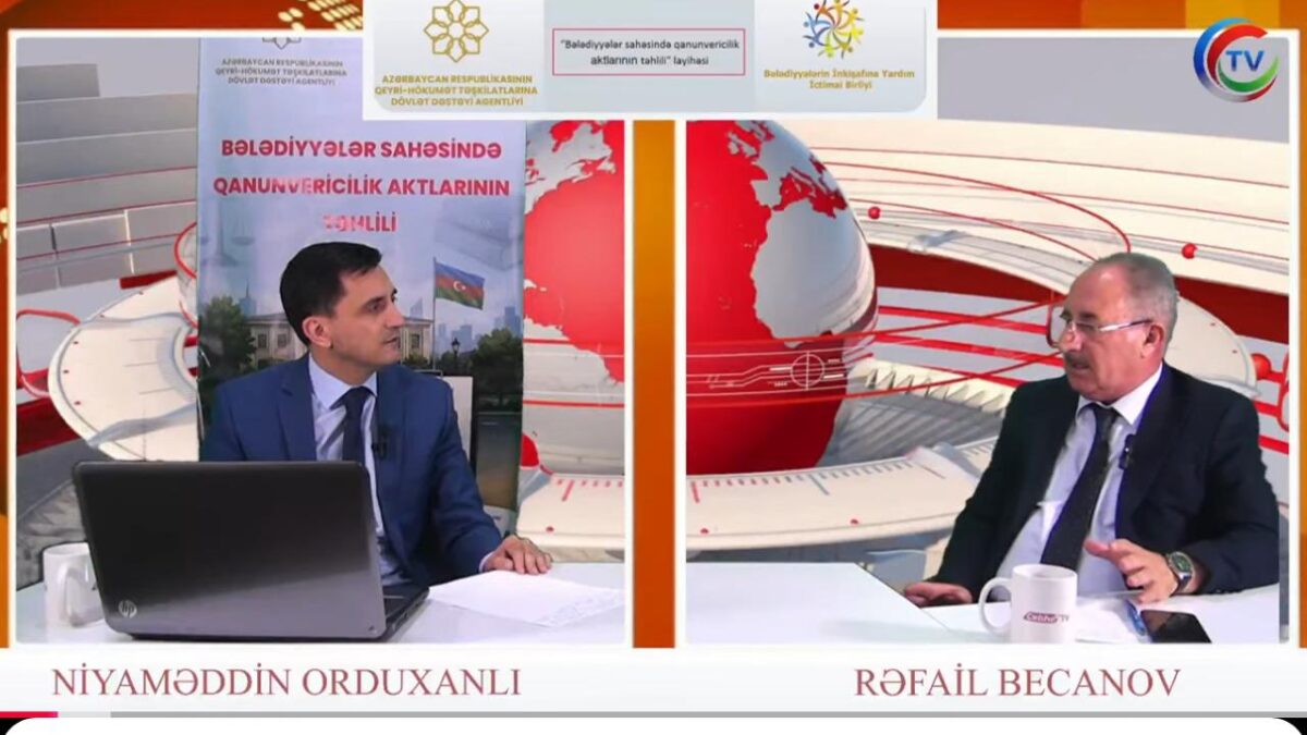 Проект, поддержанный Агентством НПО, в эфире Cəbhə TV