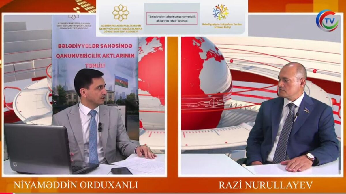 Депутат Рази Нуруллаев стал гостем Cəbhə TV в рамках проекта, реализуемого НПО