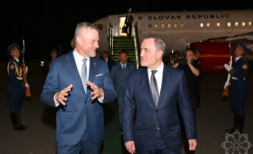 Президент Словакии Петер Пеллегрини прибыл с официальным визитом в Азербайджан