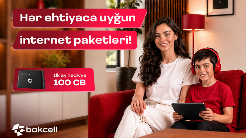 Приобретайте Wi-Fi модем от Bakcell и получите первую подписку бесплатно