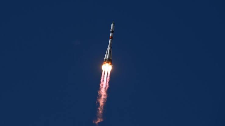 Космический корабль «Прогресс МС-35» выводится на орбиту