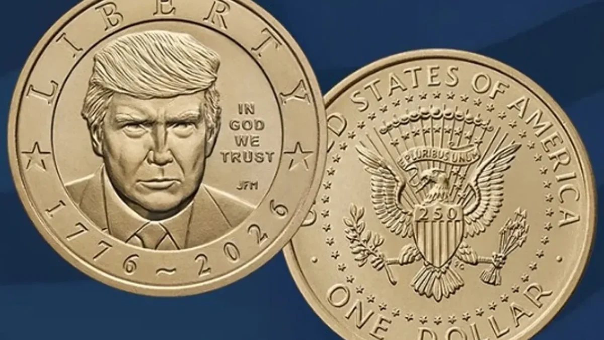 В США выпущены долларовые монеты с изображением Трампа
